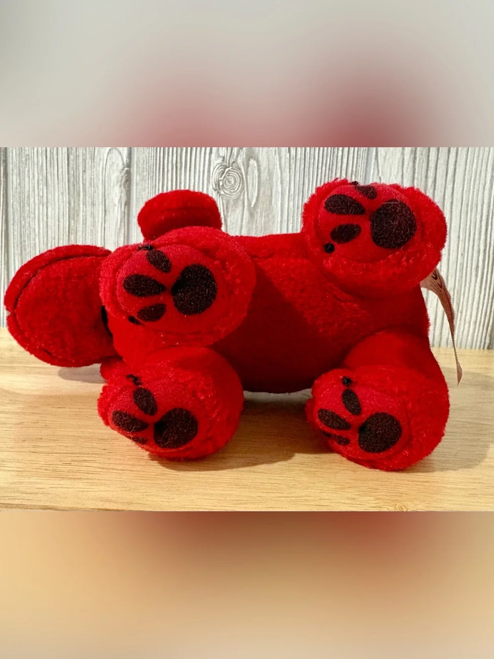 Vintage Clifford The Big Red Dog Plush Scholastic Toy Island Stuffed Animal Red